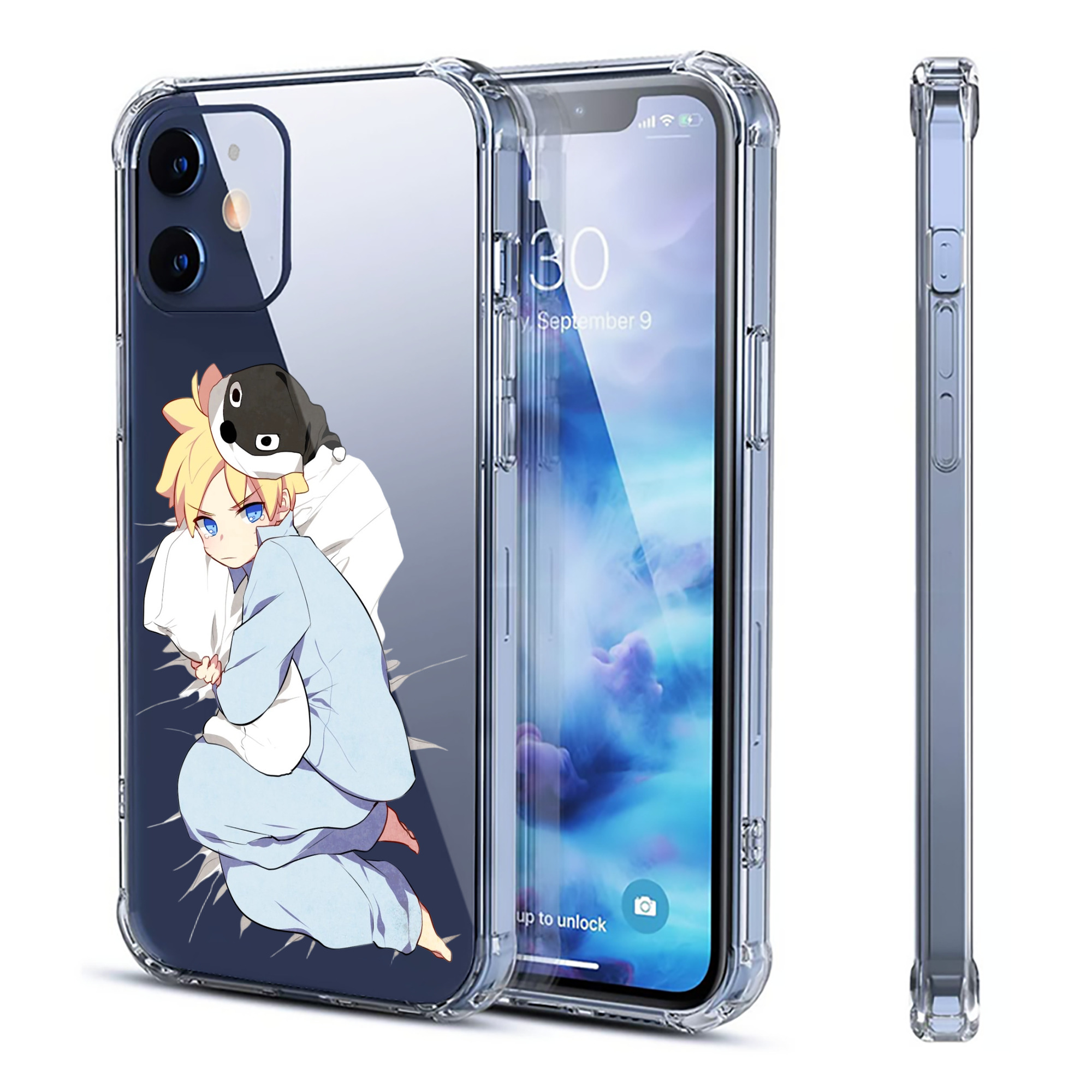 （画像用） NARUTO -ナルト- うずまき ナルト Uzumaki Naruto 【iPhone 12シリーズ対応】透明スマホケース（クリアソフトケース）
